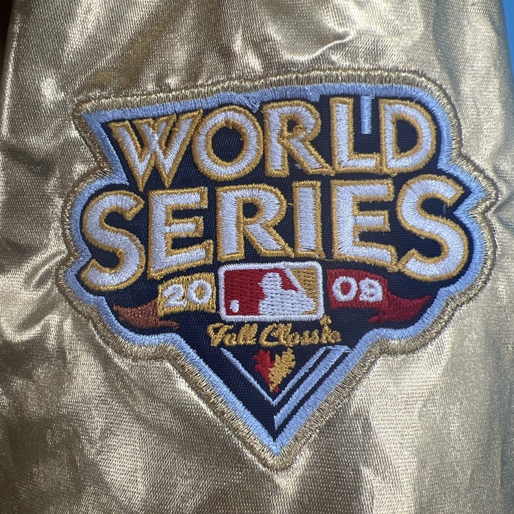 NY Yankees Starter Bomber Jacket MLB Gold 2009 World Series‎ Jeter Medium